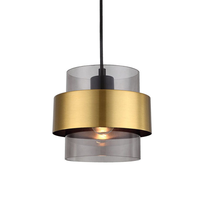 elevenpast Pendant Chloe Pendant Light | Gold and Smoke PEN856 GOLD 6007226084597