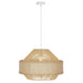 elevenpast pendant light Cannes Tiered Linen and Rope Pendant Light PEN880 NATURAL 6007226088892