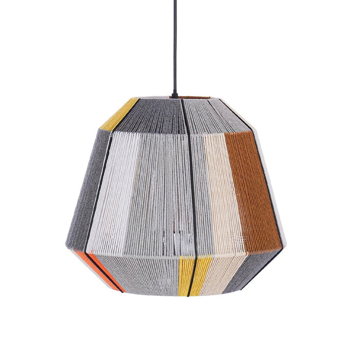 elevenpast pendant light African Woven Pendant Light – Iron & Cotton String PEN881 AFRICAN 6007226088908