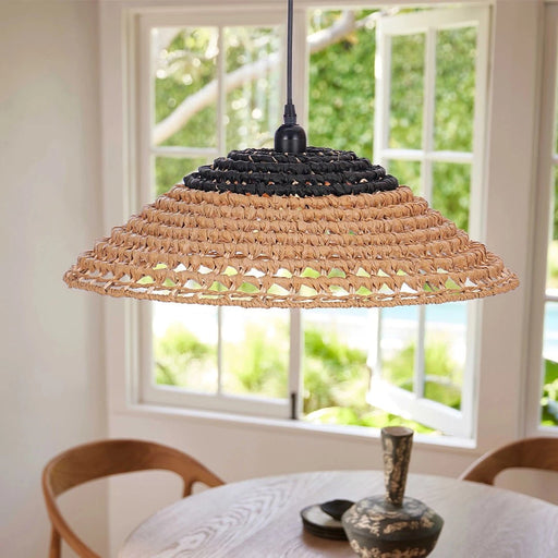 elevenpast pendant light Havana Two - Tone Woven Pendant Light PEN882 NATURAL 6007226088915