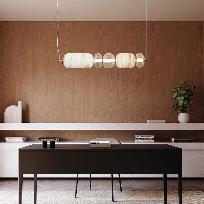 elevenpast pendant light Andromeda Marbled Glass Linear Pendant Light PEN889 CCT 6007226089189