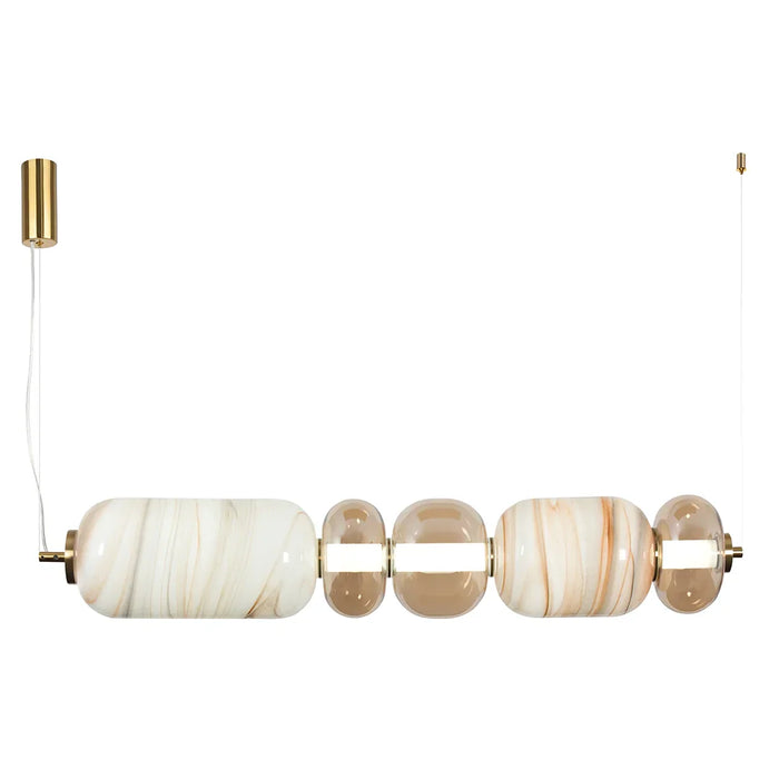 elevenpast pendant light Andromeda Marbled Glass Linear Pendant Light PEN889 CCT 6007226089189