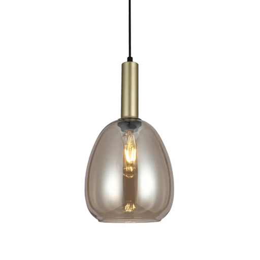 elevenpast pendant light Vero Metal and Glass Pendant Light - Gold PEN891 CHAMPAGNE 6007226089820