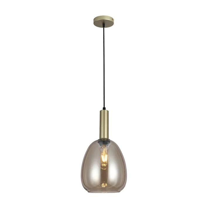 elevenpast pendant light Vero Metal and Glass Pendant Light - Gold PEN891 CHAMPAGNE 6007226089820