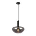 elevenpast pendant light Axia Metal and Smoked Glass Pendant Light PEN892 SMOKE 6007226089837
