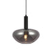 elevenpast pendant light Axia Metal and Smoked Glass Pendant Light PEN892 SMOKE 6007226089837