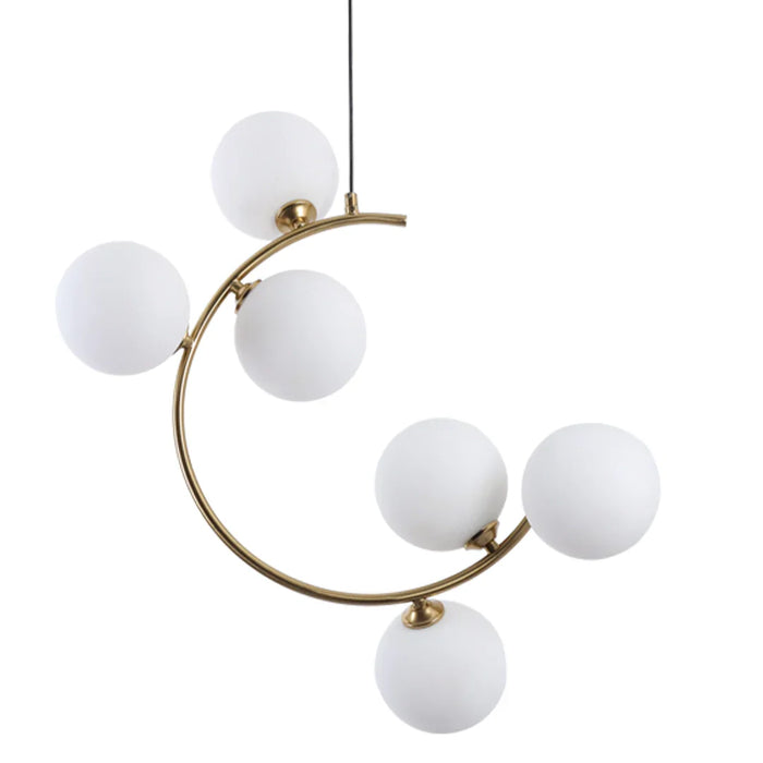elevenpast pendant light Sickle Cluster Orb Pendant Light PEN894/6 BRASS