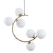 elevenpast pendant light Sickle Cluster Orb Pendant Light PEN894/6 BRASS