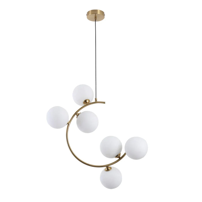 elevenpast pendant light Sickle Cluster Orb Pendant Light PEN894/6 BRASS
