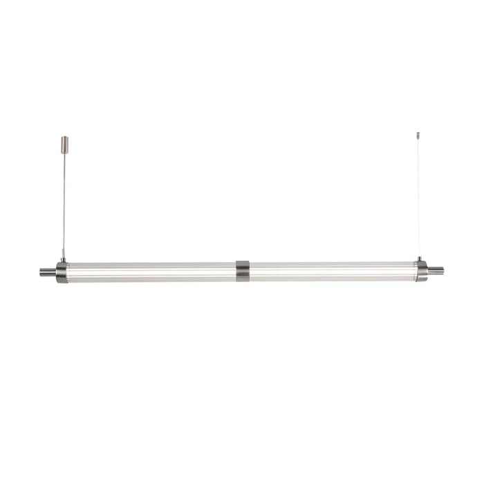 elevenpast pendant light Satin Chrome Linear LED Pendant Light - Modern Bar Suspension PEN895 SATIN 6007226089974