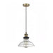 elevenpast Pendant Lights Ariana Metal and Glass Pendant Light Antique Brass PEN919 CLEAR 6007226061222