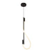 elevenpast Pendant Lights Whirl Vertical Metal LED Pendant Light Black PEN951 LED 6007226087512