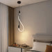 elevenpast Pendant Lights Whirl Vertical Metal LED Pendant Light Black PEN951 LED 6007226087512