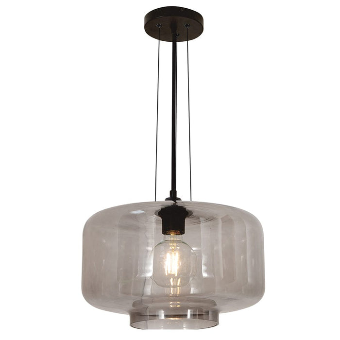 elevenpast Pendant Lights Tia Smokey Glass Pendant Light PEN952 SMOKE 6007226087611