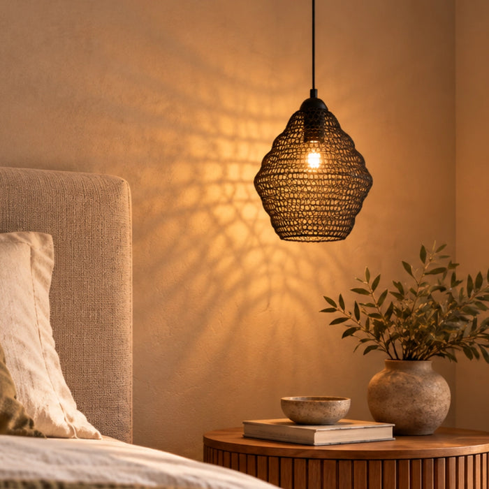 Phantom Wire Mesh Pendant Light Black or Gold | 2 Sizes