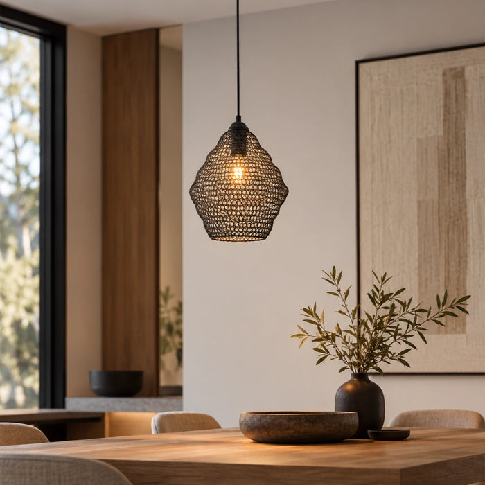 Phantom Wire Mesh Pendant Light Black or Gold | 2 Sizes