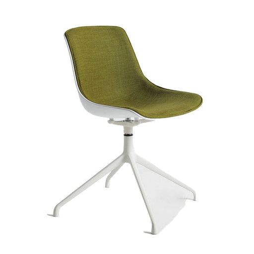 elevenpast Lime Green Phoenix 40 Office Chair - White Base & Fabric PhoenixWhite40Fabric