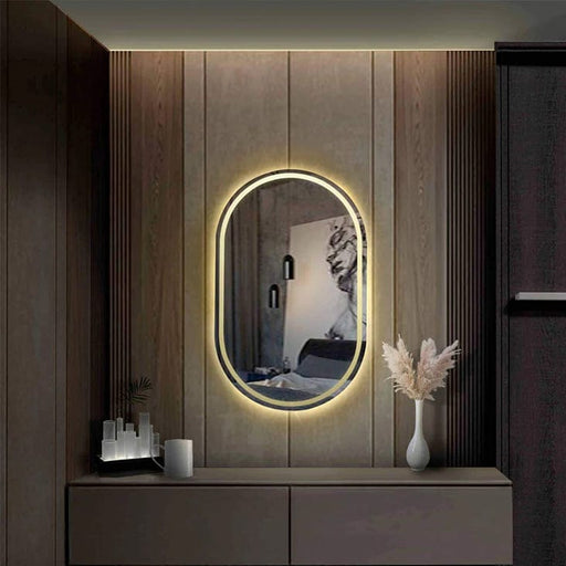elevenpast LED mirror Oval Frameless LED Mirror 80x50cm PMM-2006N(LED) 0759649675161