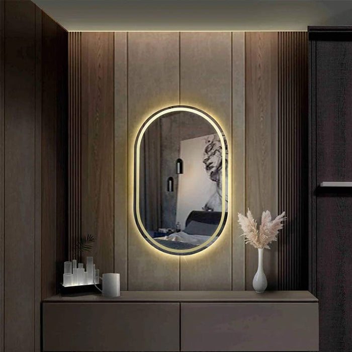 elevenpast LED mirror Oval Frameless LED Mirror 80x50cm PMM-2006N(LED) 0759649675161