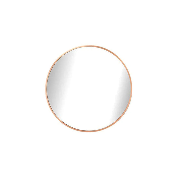elevenpast Mirrors Copper / Small Laura Round Aluminium Mirror 3 Sizes - Black | Copper PMM-25001-GLD
