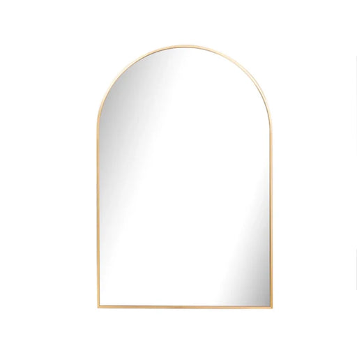 elevenpast Mirrors Gold Arched Metal Wall Mirror for Bathroom and Entryway - Gold | Black PMM-25004-GLD