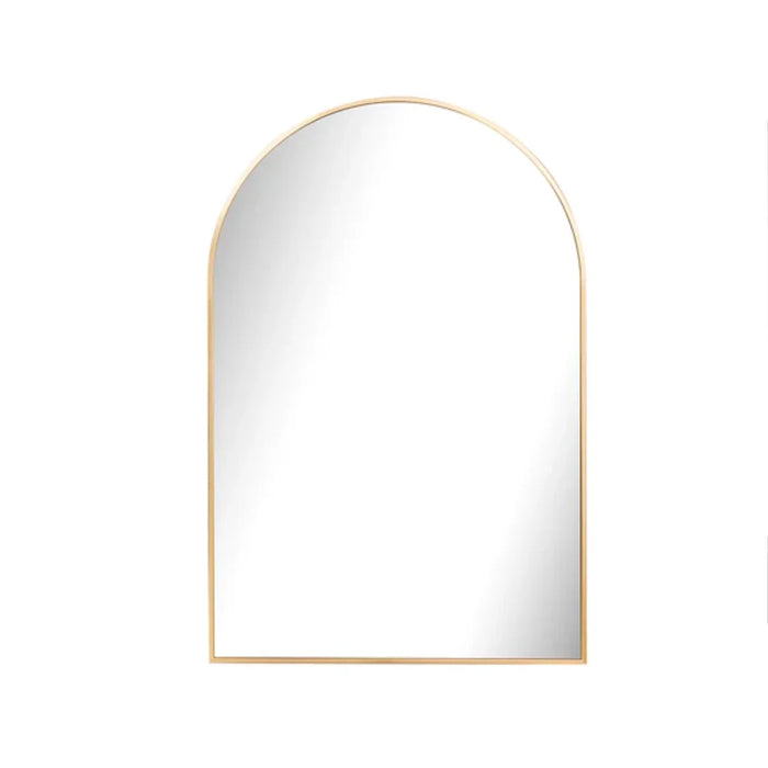 elevenpast Mirrors Gold Arched Metal Wall Mirror for Bathroom and Entryway - Gold | Black PMM-25004-GLD