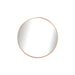 elevenpast Mirrors Copper / Medium Laura Round Aluminium Mirror 3 Sizes - Black | Copper PMM-25006-GLD