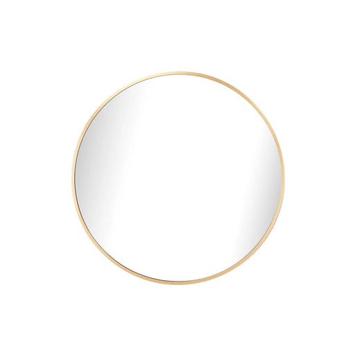 elevenpast Mirrors Gold / Large Laura Round Aluminium Mirror 3 Sizes - Black | Gold PMM-25008-GLD 0759649674959