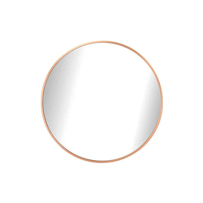 elevenpast Mirrors Copper / Large Laura Round Aluminium Mirror 3 Sizes - Black | Copper PMM-25008-GLD