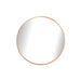 elevenpast Mirrors Copper / Large Laura Round Aluminium Mirror 3 Sizes - Black | Copper PMM-25008-GLD