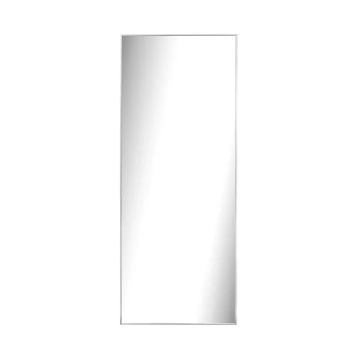 elevenpast Mirrors Silver Solace Leaning Mirror in Brushed Silver | Black PMM-25010-BSL