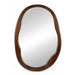 elevenpast Mirrors Walnut Irregular Oval Wood Mirror PMM-IRR-OVAL-DW