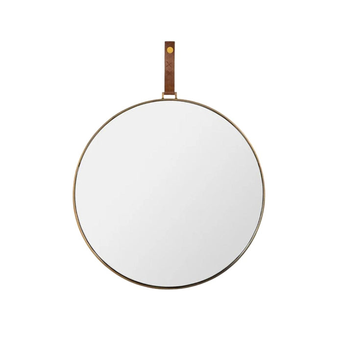 elevenpast Mirrors Gold / Small Lexi Round Metal Wall Mirror Black | Gold - Small | Large PMM-LEXI-R-S-GLD 0659525695224