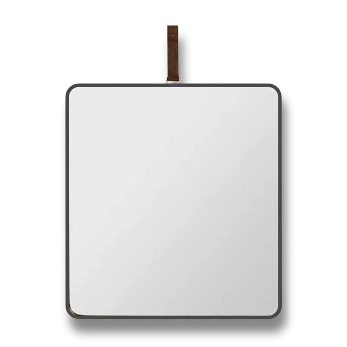 elevenpast Mirrors Black Lexi Square Metal Wall Mirror Gold | Black PMM-LEXI-SQ-BLK