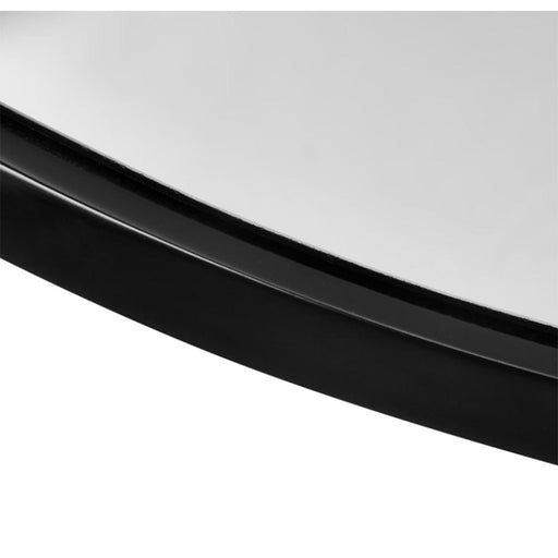elevenpast Mirrors Black Lily Round Floating Mirror PMM-LILY-RND-BK 633710853101