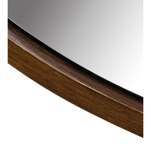 elevenpast Mirrors Mahogany Lily Round Floating Mirror PMM-LILY-RND-MAH 633710853095