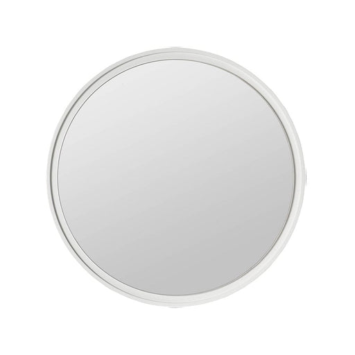 elevenpast Mirrors White Lily Round Floating Mirror PMM-LILY-RND-WHITE 633710853125