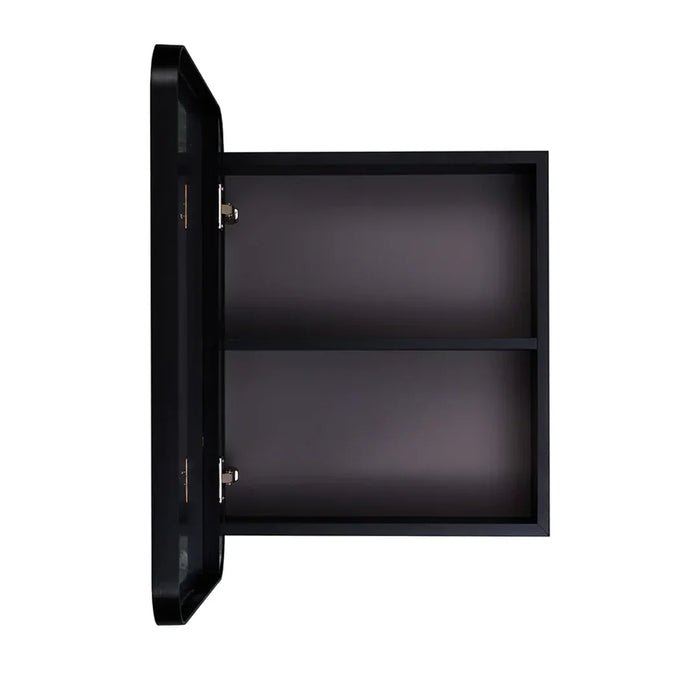 elevenpast mirror cabinet Florentine Aluminium Mirror Cabinet - Black PMM-MB4560-Black