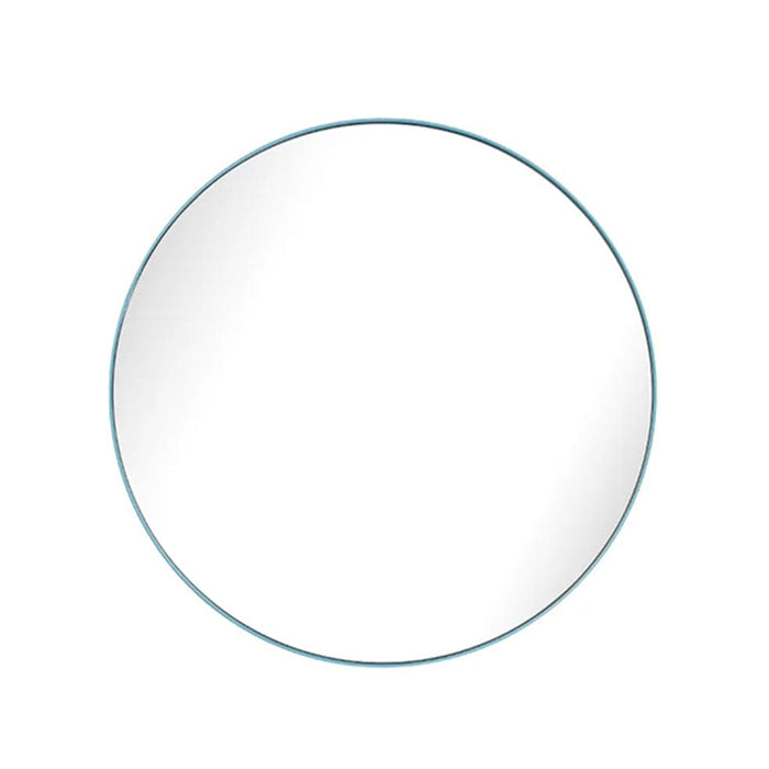 elevenpast Mirrors Teal Circa Round Mirror Medium - Black | White | Teal PMM-METAL-R-60x60-TEAL 0759649675017