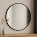 elevenpast Mirrors Magnum 80cm Round Slanted Frame Mirror | Black PMM-RD80A282-BLK 0759649674775