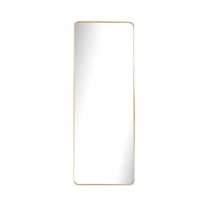 elevenpast Mirrors Brushed Gold Linear Luxe Slanted Frame Mirror - Matt Black | Brushed Gold PMM-RR60160A/G 0759649675192