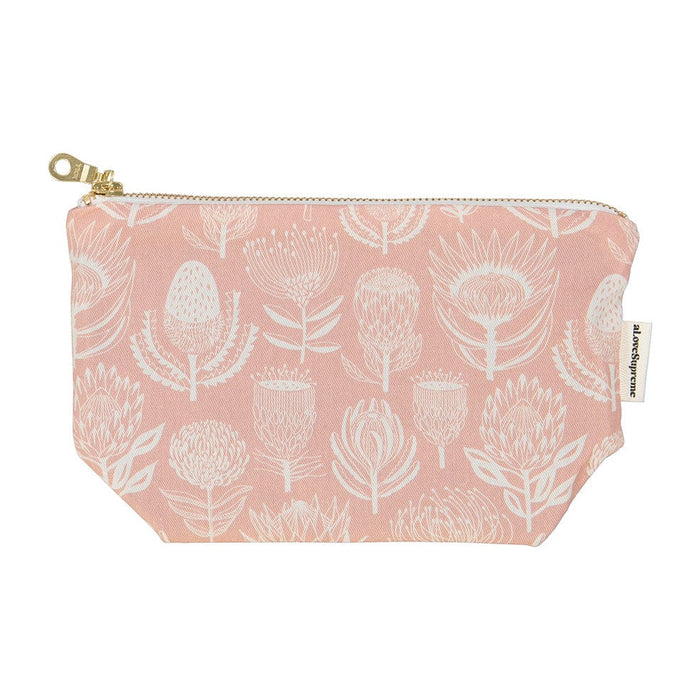 elevenpast Floral Kingdom (Pink) Makeup Pouches | Five Styles POMPFP