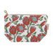 elevenpast Protea (Red on White) Makeup Pouches | Five Styles POMPP