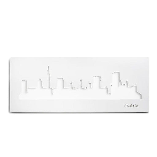 elevenpast Wall art White Pretoria Skyline Wall Art Black | White PRETORIASKYLINEW