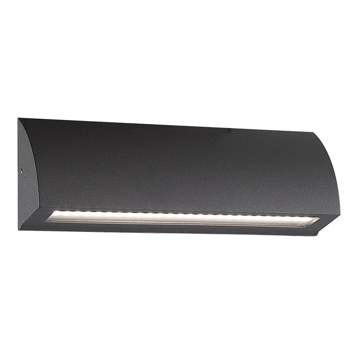 elevenpast step light Large Curve 3W LED Step Light Matt Black - 3 Sizes R-LED-9003