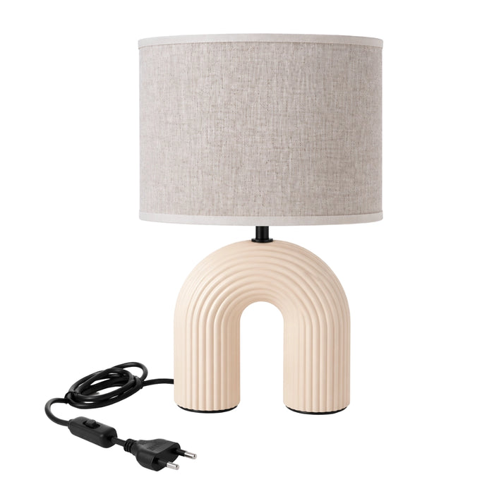 Rainbow Cream Ceramic Lamps - Set of 2