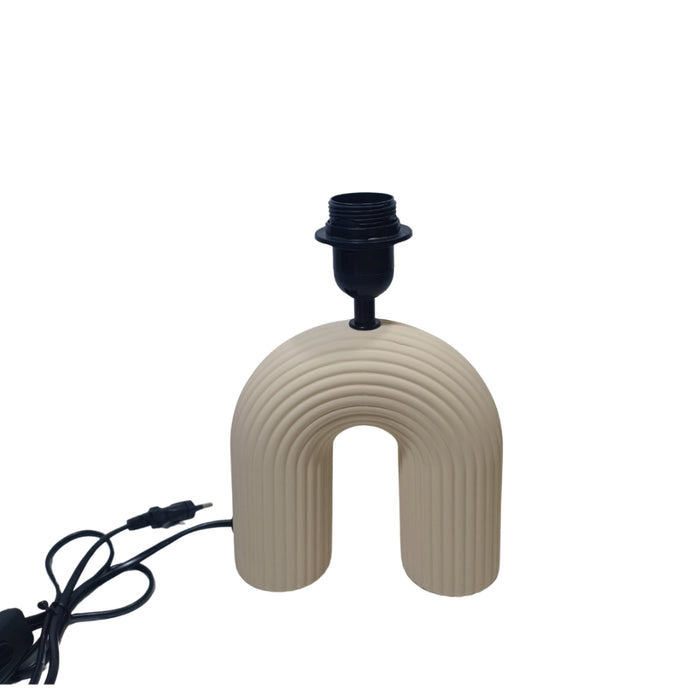 Rainbow Cream Ceramic Lamps - Set of 2