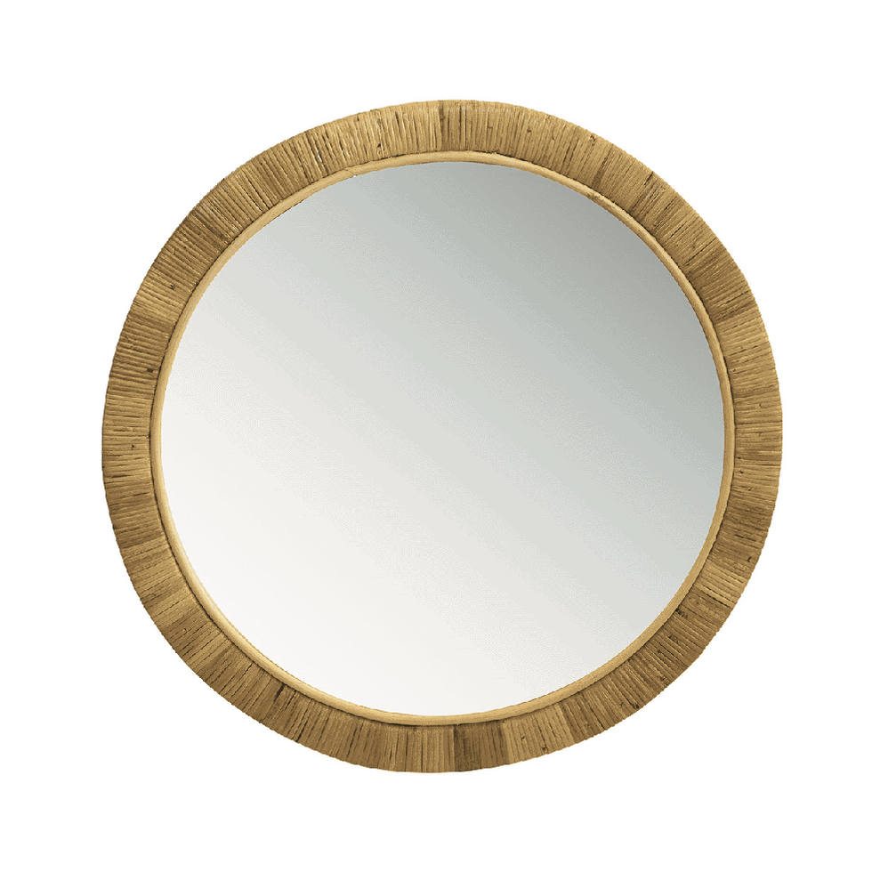 Rattan Round Mirror elevenpast