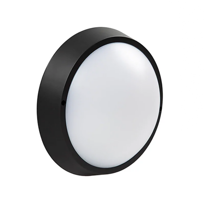 Small Bulkhead Led Atlas Round Bulkhead LED Light in Black - Large | Small– elevenpast