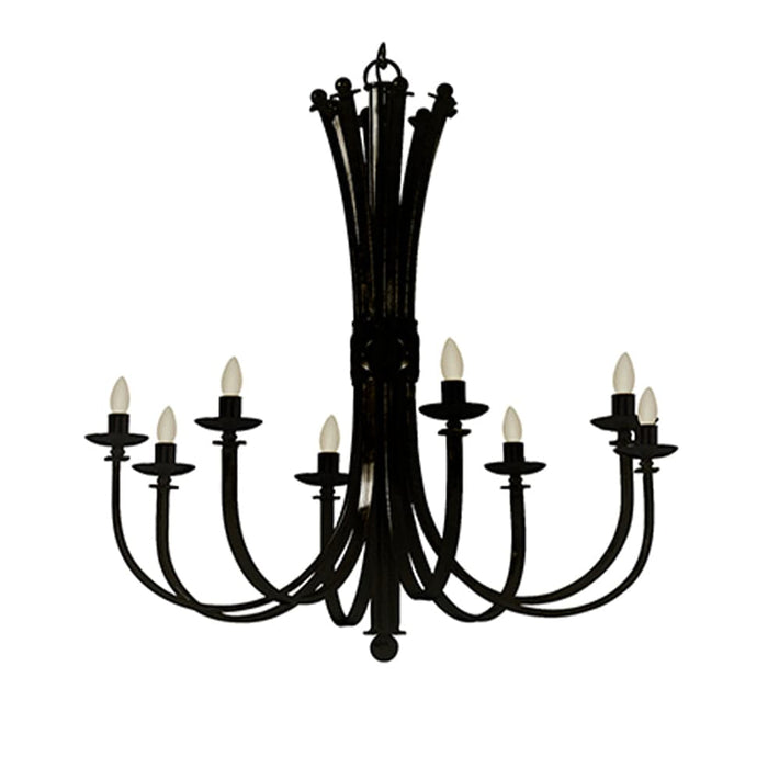 elevenpast Chandeliers Black Bali Metal 8 Chandelier Light Black | Antique Bronze RCH62B 6009513024651
